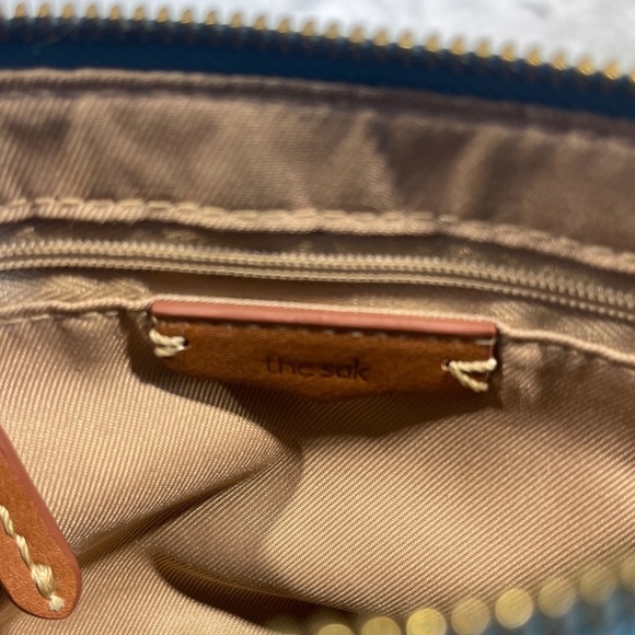 The Sak Teal Leather Wristlet - Picture 5 of 7